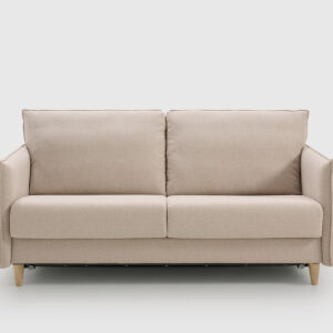 Sofá cama Beach Arena · apertura italiana y cama de 140x195 Sofá cama Beach tapizado en Kenya 05 Arena con apertura italiana y cama de 140x195 cm