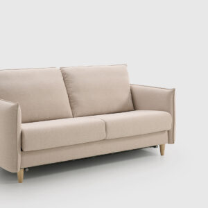 Sofá Cama Beach 190 cm | Mimma Gallery Sofá cama de 190 cm modelo Beach de Mimma Gallery tapizado en tela Kenya 05 Arena con diseño moderno y somier metálico.