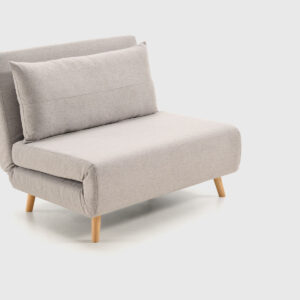 Sofá Cama Zare Perla | Estilo Nórdico | Mimma Gallery Sofá cama color perla modelo Zare de Mimma Gallery, estilo nórdico y minimalista para espacios pequeños y luminosos.