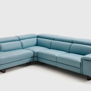 chaise-longue-zone-azul-dcha-3 Sofá rinconera relax eléctrico azul de piel, terminal derecha, cabezal abatible y patas metálicas moka