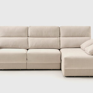 Sofá Evans gris chaise longue izquierda · modular con arcón y asientos deslizantes Sofá modular Evans gris con chaise longue izquierda, asientos deslizantes y arcón integrado