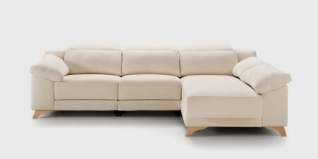 Sofá Sienna con chaise longue izquierda en tejido Soleil Diamond 01