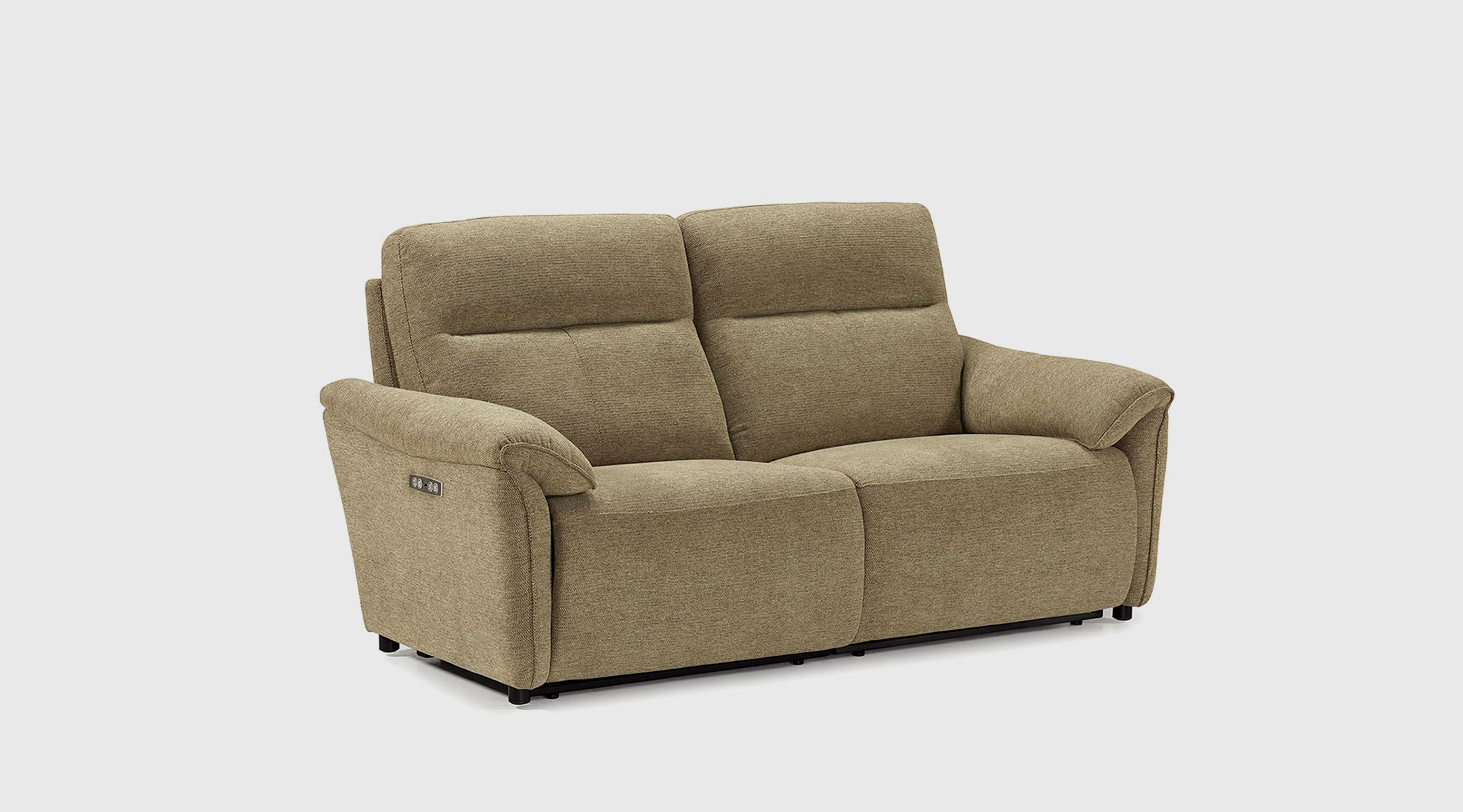sofa-rio-3-plz-micro-verde Sofá Rio verde · relax eléctrico pared cero y cabezales motorizados