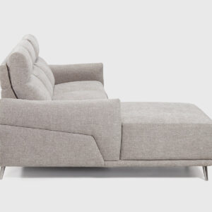 chaise-longue-dante-gris-dcha-8 Sofá de salón Dante color gris con terminal derecho, proporciones equilibradas y cojines mullidos.