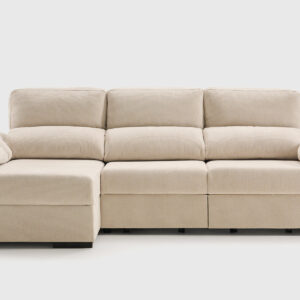 Sofá Elan chaise longue derecha · asientos deslizantes y cabezales reclinables Sofá Elan con chaise longue derecha, asientos deslizantes y cabezales reclinables