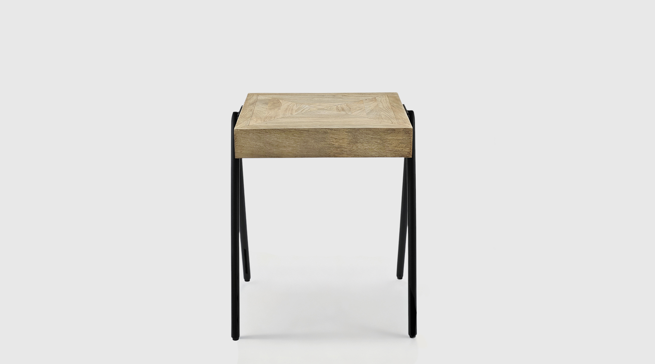 mesa-salon-cuadrada-madera-mango-roob Mesa de centro industrial artesanal modelo Roob en madera de mango natural de Mimma Gallery.